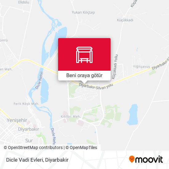 Dicle Vadi Evleri harita