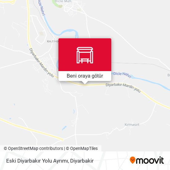 Eski Diyarbakır Yolu Ayrımı harita
