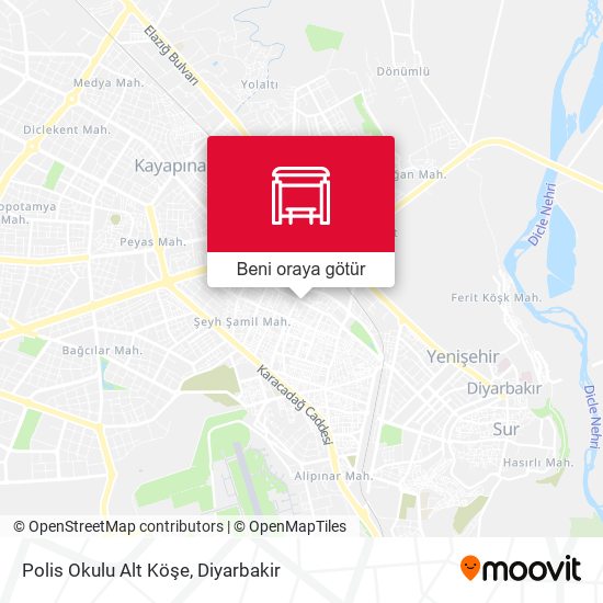 Polis Okulu Alt Köşe harita