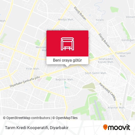 Tarım Kredi Kooperatifi harita