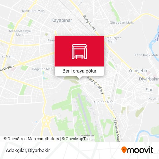Adakçılar harita
