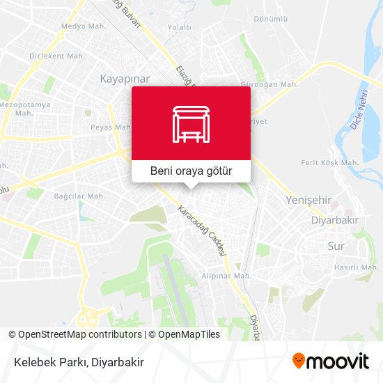 Kelebek Parkı harita