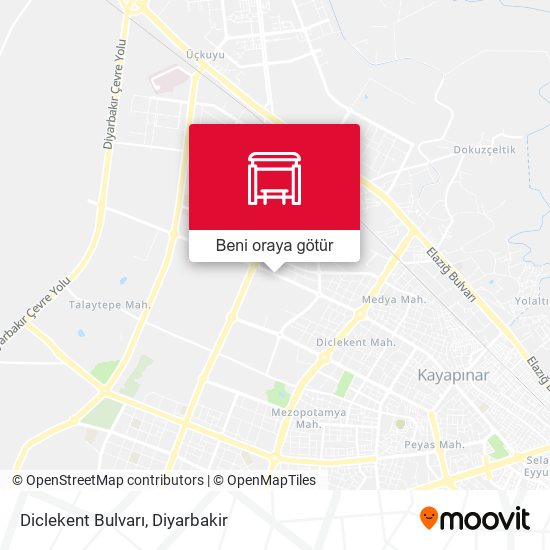 Diclekent Bulvarı harita