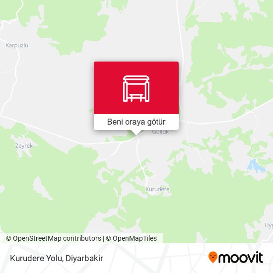 Kurudere Yolu harita