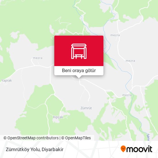 Zümrütköy Yolu harita