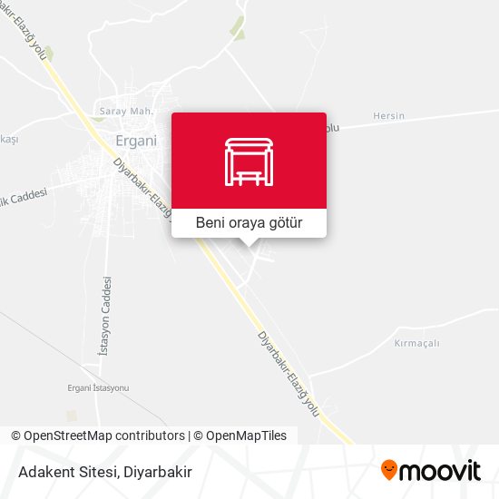 Adakent Sitesi harita