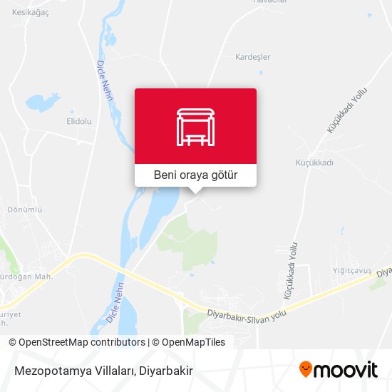 Mezopotamya Villaları harita