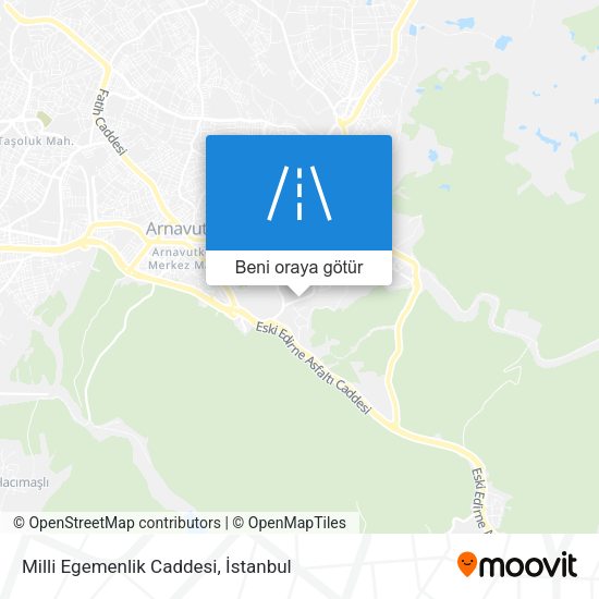 Milli Egemenlik Caddesi harita