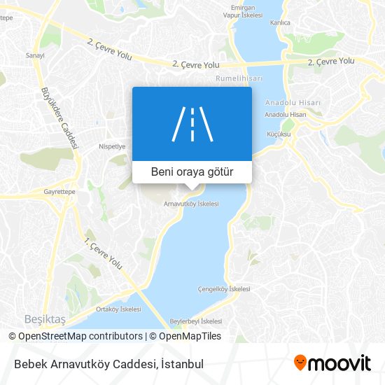 Bebek Arnavutköy Caddesi harita