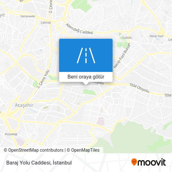 Baraj Yolu Caddesi harita