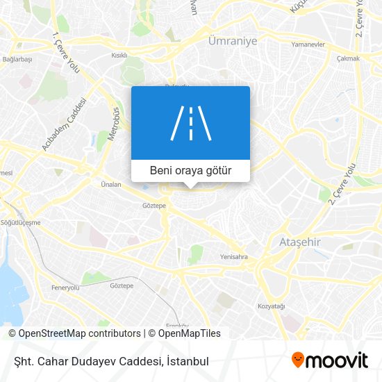 Şht. Cahar Dudayev Caddesi harita