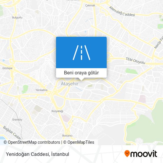 Yenidoğan Caddesi harita