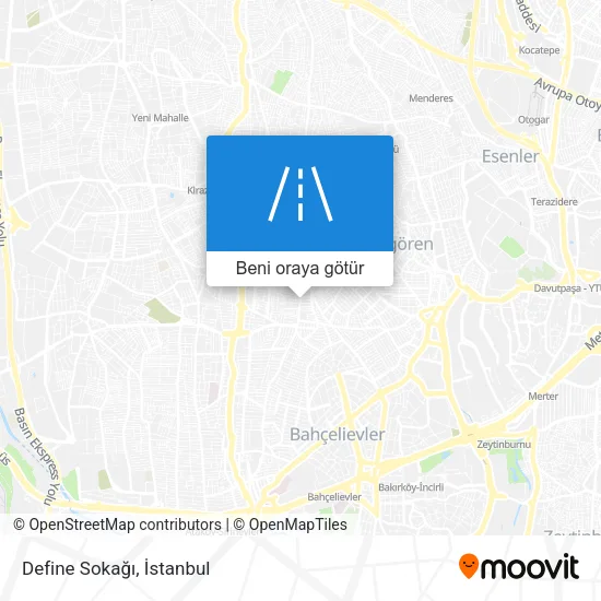 Define Sokağı harita