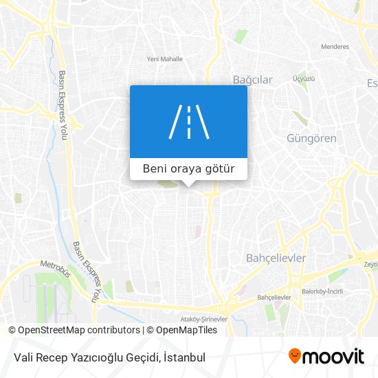 Vali Recep Yazıcıoğlu Geçidi harita