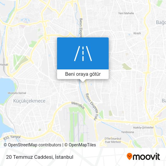 20 Temmuz Caddesi harita