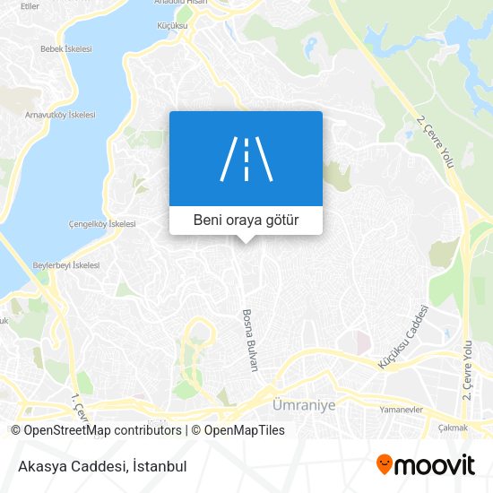 Akasya Caddesi harita