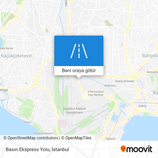 Basın Ekspress Yolu harita