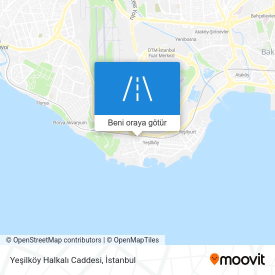 Yeşilköy Halkalı Caddesi harita