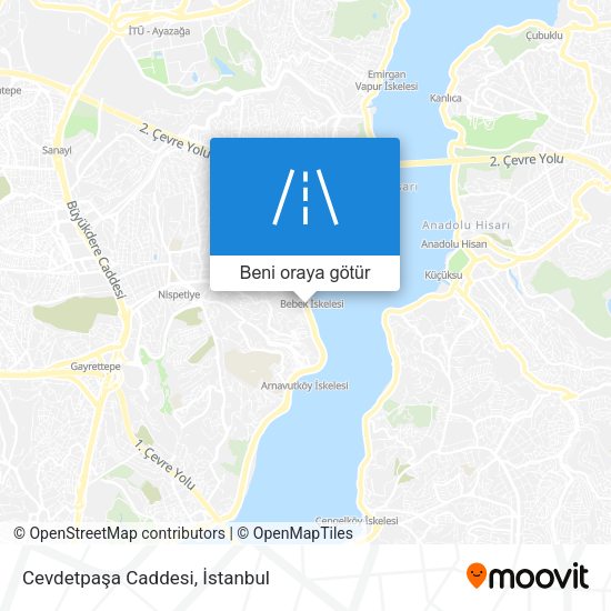 Cevdetpaşa Caddesi harita