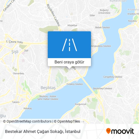 Bestekar Ahmet Çağan Sokağı harita