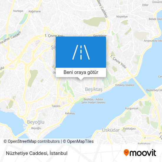 Nüzhetiye Caddesi harita