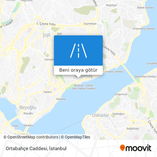 Ortabahçe Caddesi harita