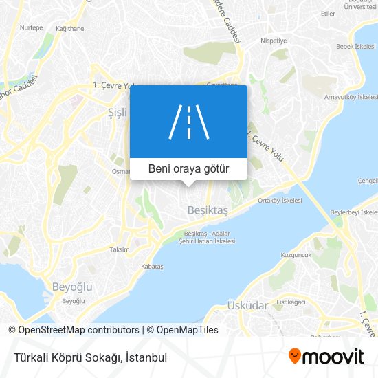 Türkali Köprü Sokağı harita