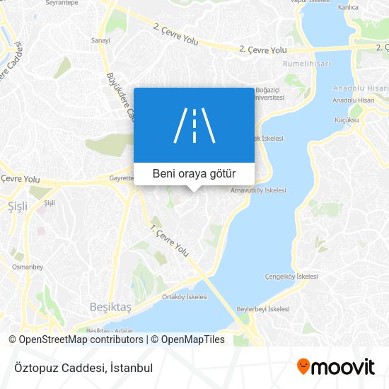 Öztopuz Caddesi harita