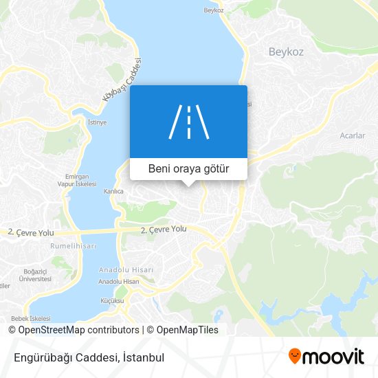 Engürübağı Caddesi harita