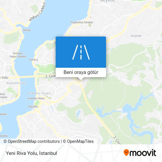 Yeni Riva Yolu harita