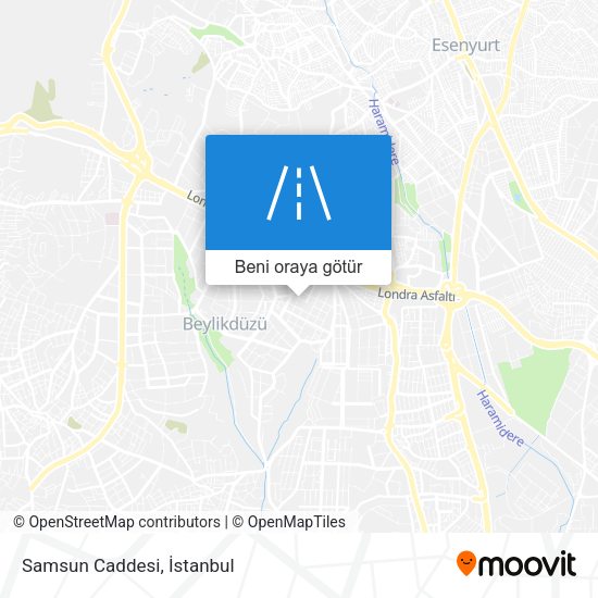 Samsun Caddesi harita