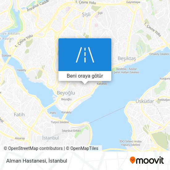 Alman Hastanesi harita