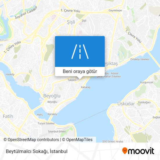 Beytülmalcı Sokağı harita