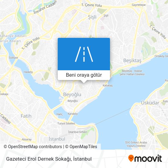 Gazeteci Erol Dernek Sokağı harita