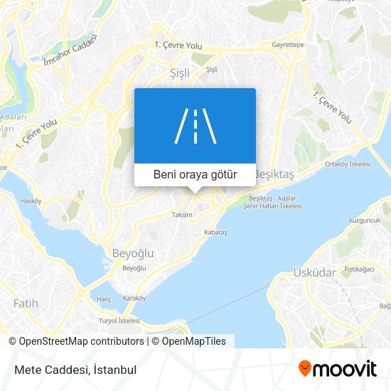 Mete Caddesi harita