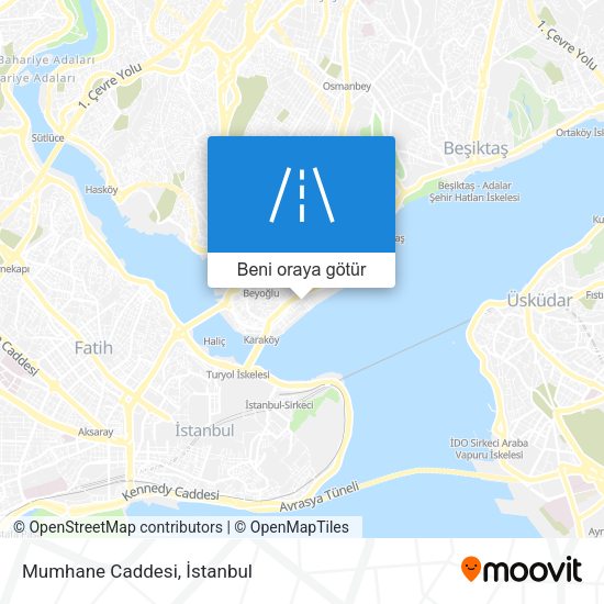 Mumhane Caddesi harita