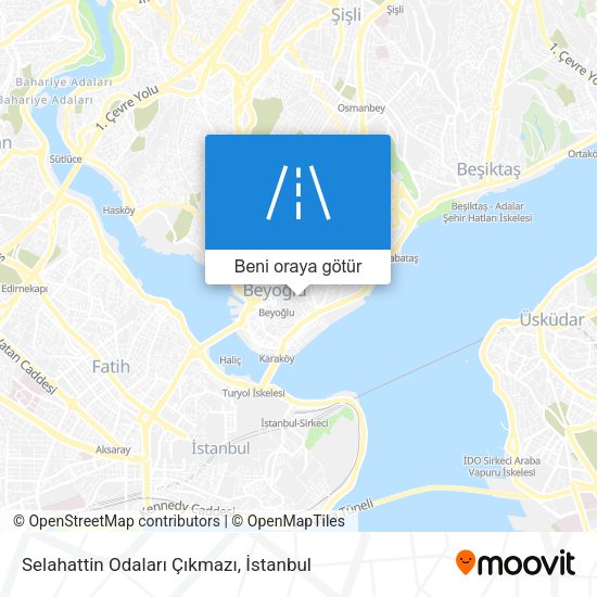 Selahattin Odaları Çıkmazı harita