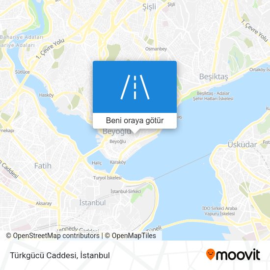 Türkgücü Caddesi harita