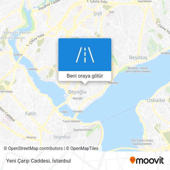 Yeni Çarşı Caddesi harita