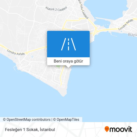 Fesleğen 1 Sokak harita