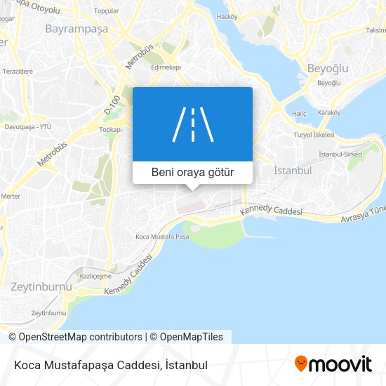 Koca Mustafapaşa Caddesi harita