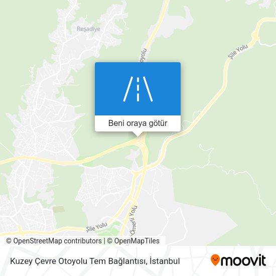 Kuzey Çevre Otoyolu Tem Bağlantısı harita