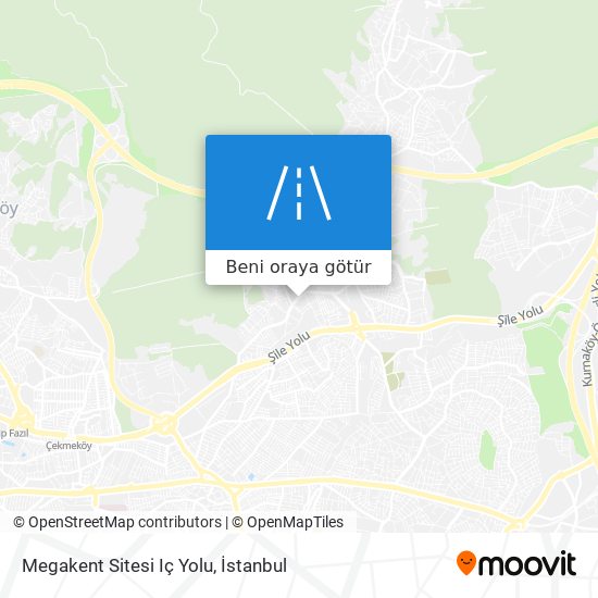 Megakent Sitesi Iç Yolu harita