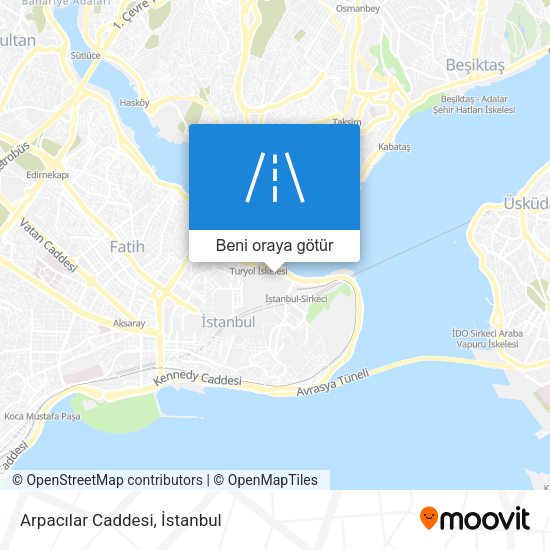 Arpacılar Caddesi harita