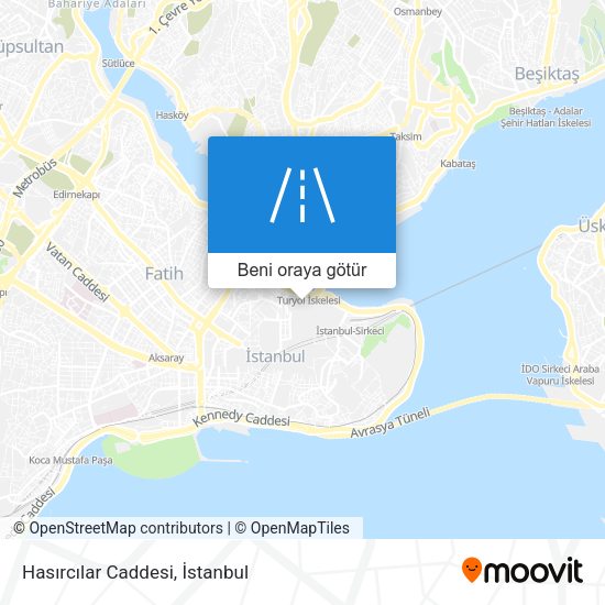 Hasırcılar Caddesi harita