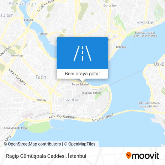 Ragip Gümüşpala Caddesi harita