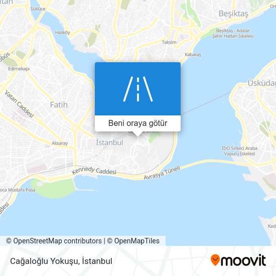 Cağaloğlu Yokuşu harita