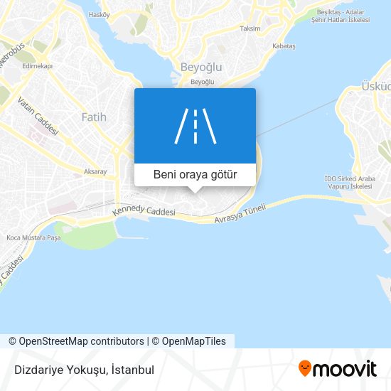 Dizdariye Yokuşu harita