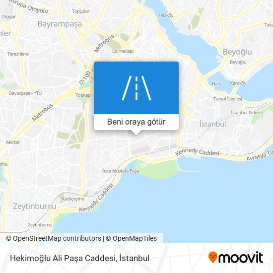 Hekimoğlu Ali Paşa Caddesi harita