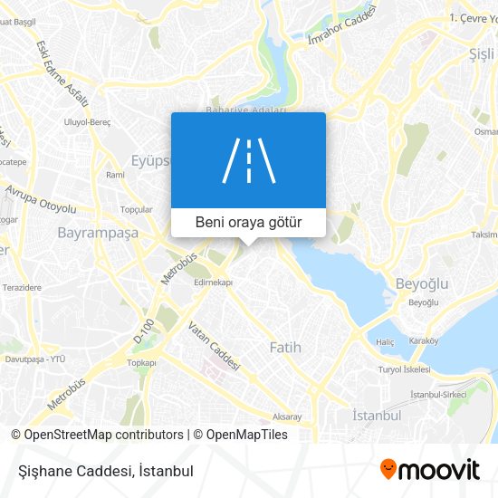 Şişhane Caddesi harita